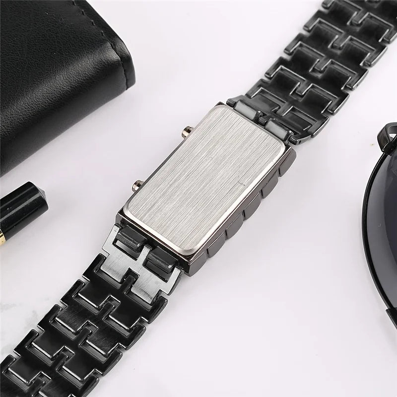 Veltrix - Reloj Con Pantalla Digital De Acero Inoxidable