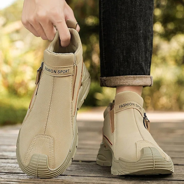 Jaquarius - Zapatillas Deportivas Modernas Con Cremallera Lateral