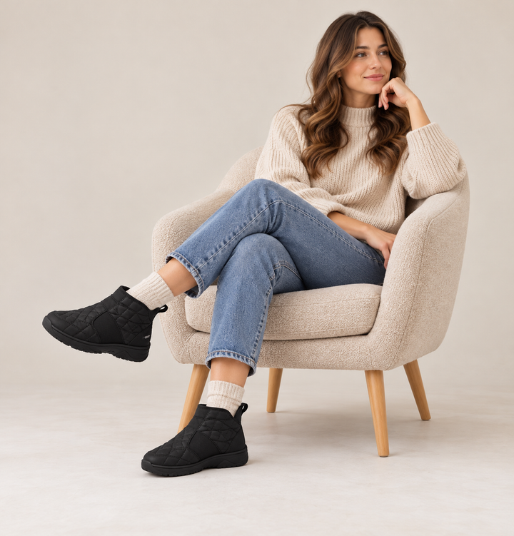 Hellien - Zapatos De Invierno Con Forro Polar