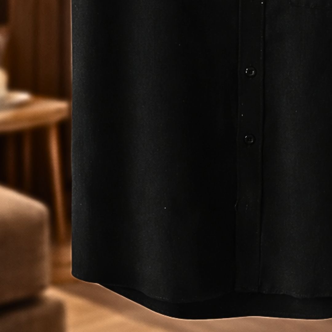 Sinzer - Camisa De Lino De Manga Corta