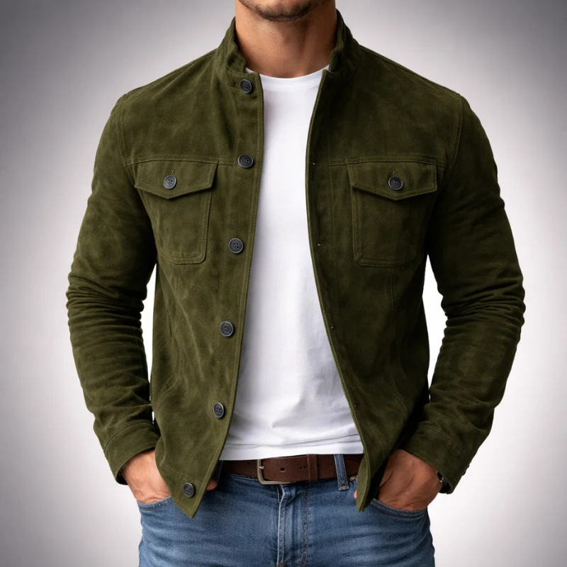 Pranas - Chaqueta Elegante De Ante