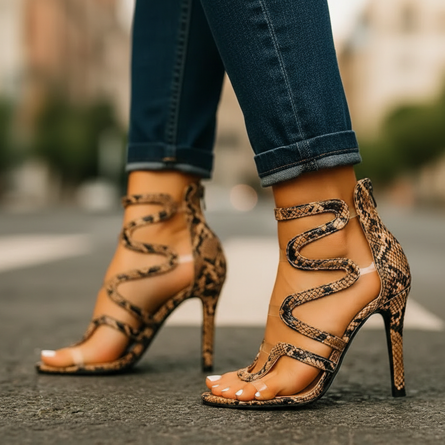 Nophia - Sandalias Elegantes De Tacón Alto