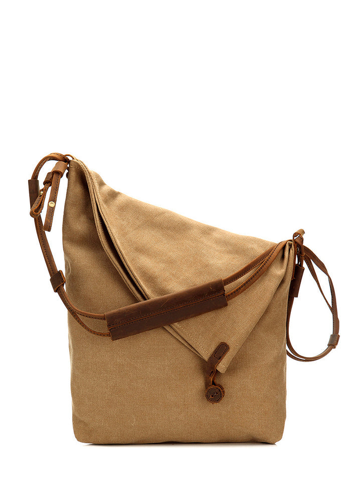 Liraine - Bolso Bandolera De Lona Y Piel