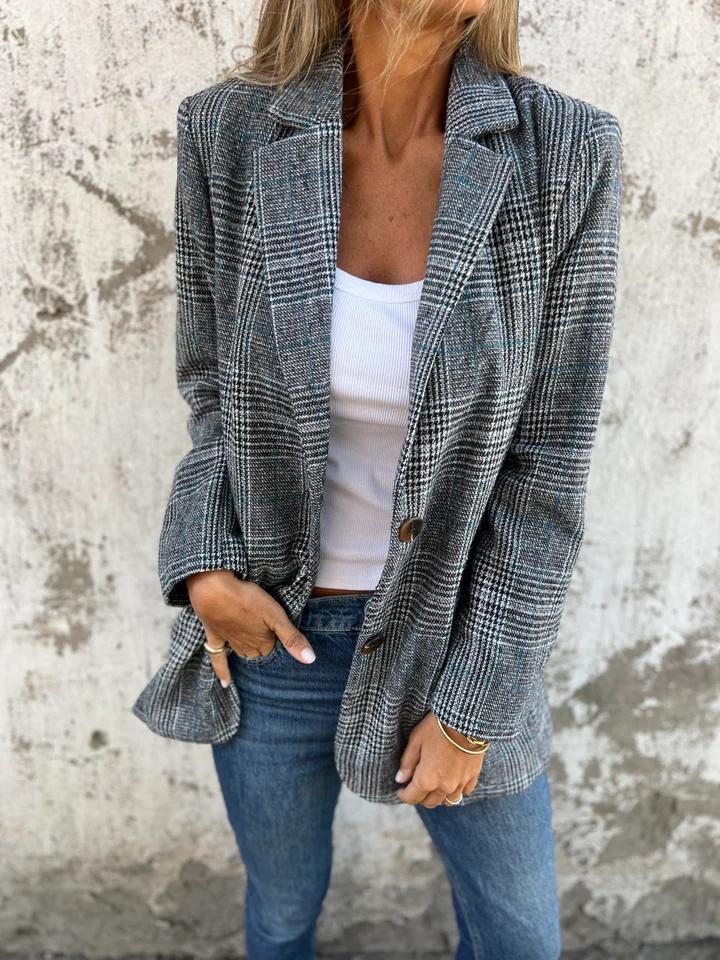 Eshania - Elegante Chaqueta a Cuadros