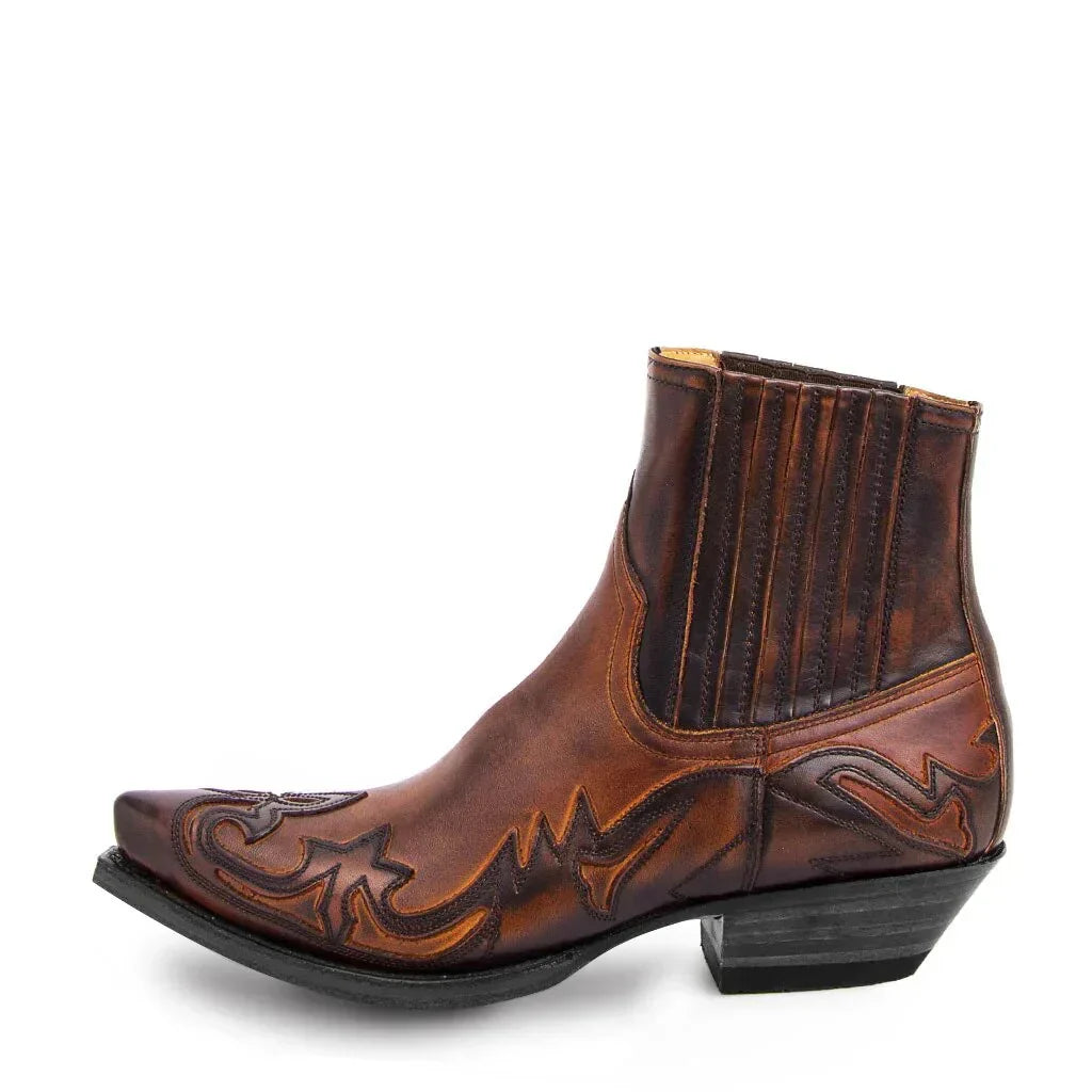 Mirvan - Botines Western De Punta Afilada