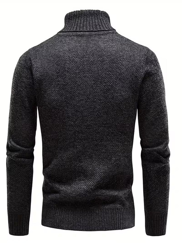 Wessam - Elegante Jersey De Punto Con Cuello Alto