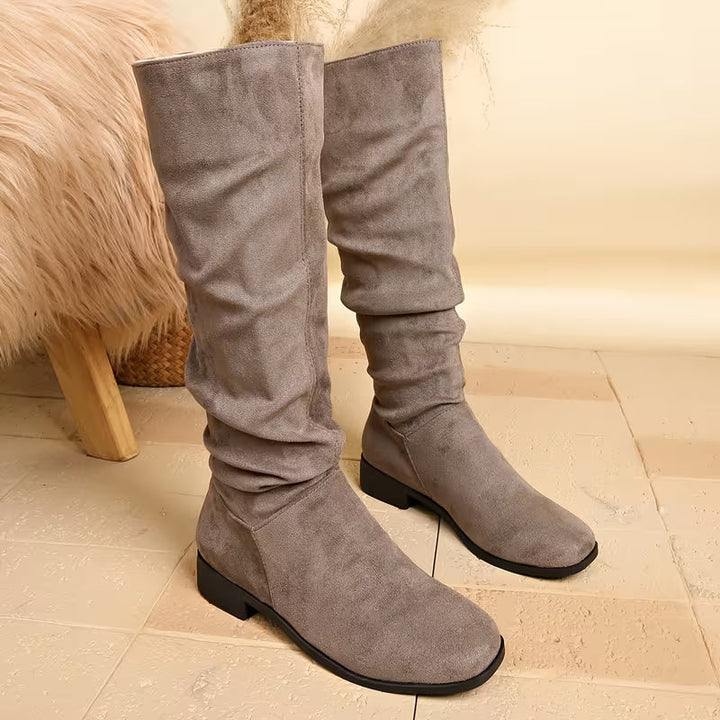 Joliza - Botas Holgadas Hasta La Mitad De La Pantorrilla Con Tacón Bajo