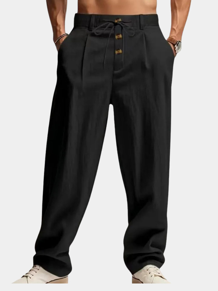 Gencio - Pantalón Holgado De Lino
