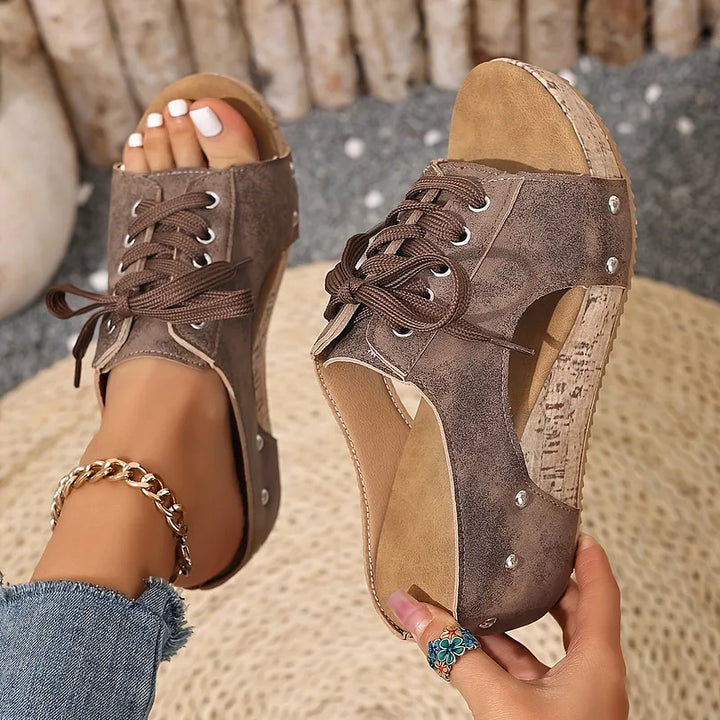 Nadiu - Cómodas Zapatillas de Cuña Para el Verano