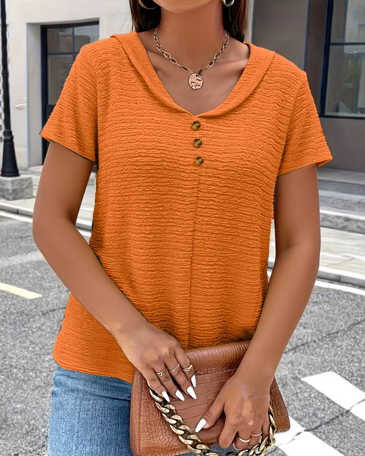Gergina - Camiseta Con Cuello Peter Pan