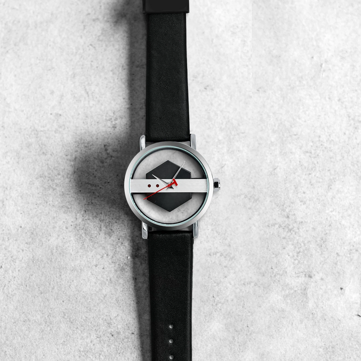 DialVorn - Reloj Con Correa Y Esfera Geométrica