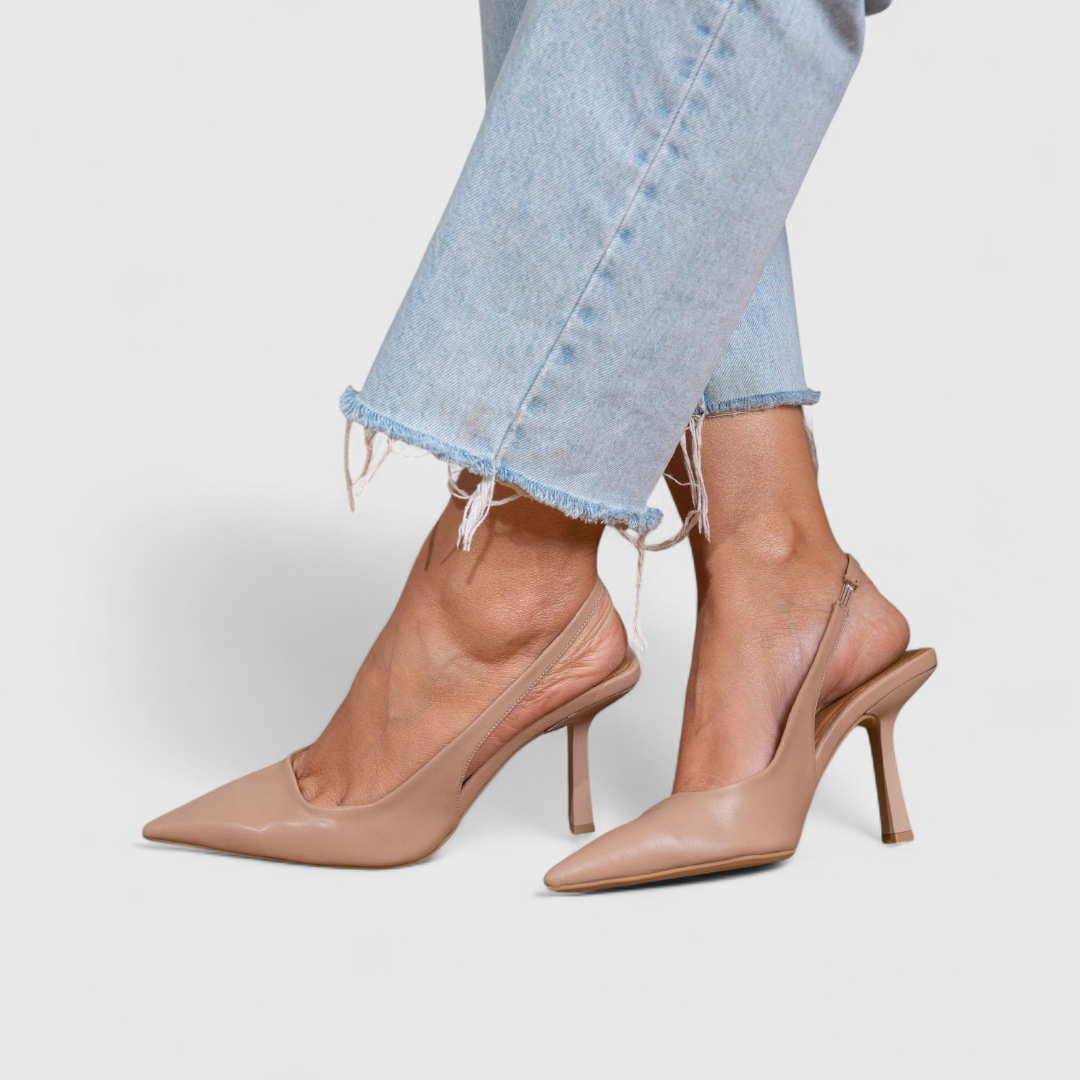 Aniya - Zapatos de Tacón Con Punta Afilada y Talón Abierto