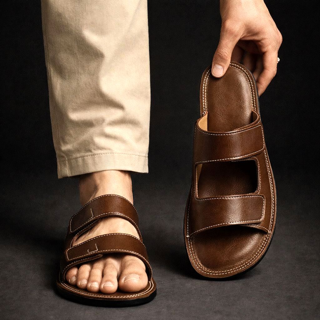 Henrique - Sandalias Sin Cordones Con Doble Tira