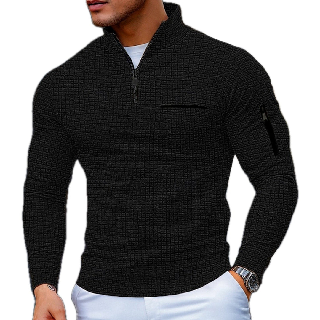 Morkan - Jersey Con Cremallera De Un Cuarto Y Textura