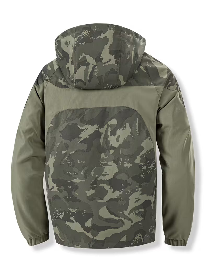Brekks - Chaqueta Cortavientos Con Capucha Y Estampado De Camuflaje