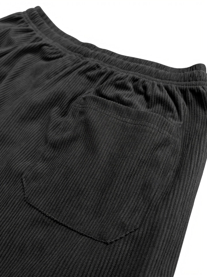 Ellyson - Pantalones De Pana Con Cordón en la Cintura