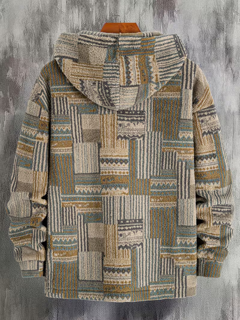 Silvain - Sudadera Con Capucha Y Cremallera Estampada