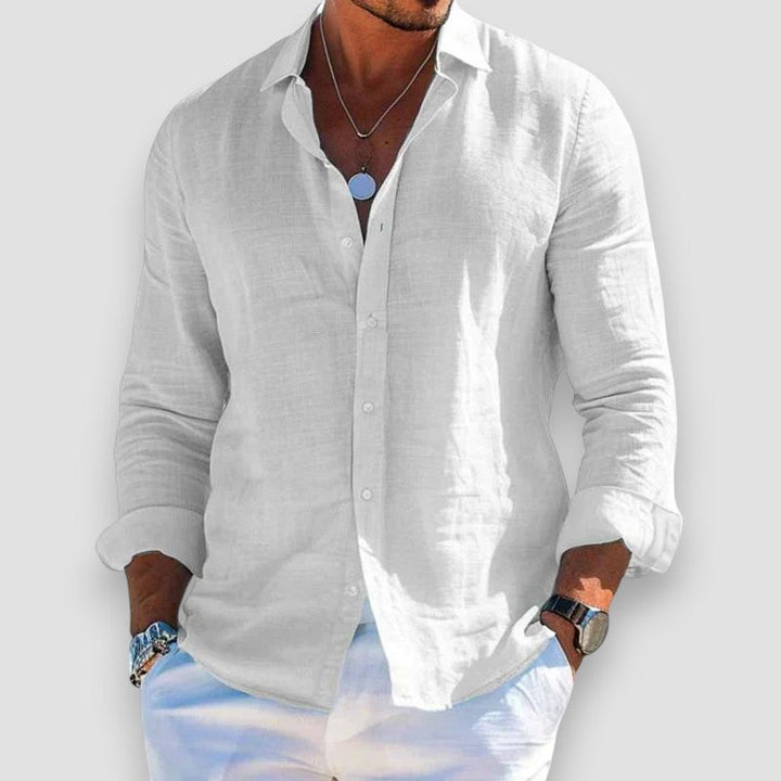 Edmur - Elegante Camisa De Verano De Manga Larga