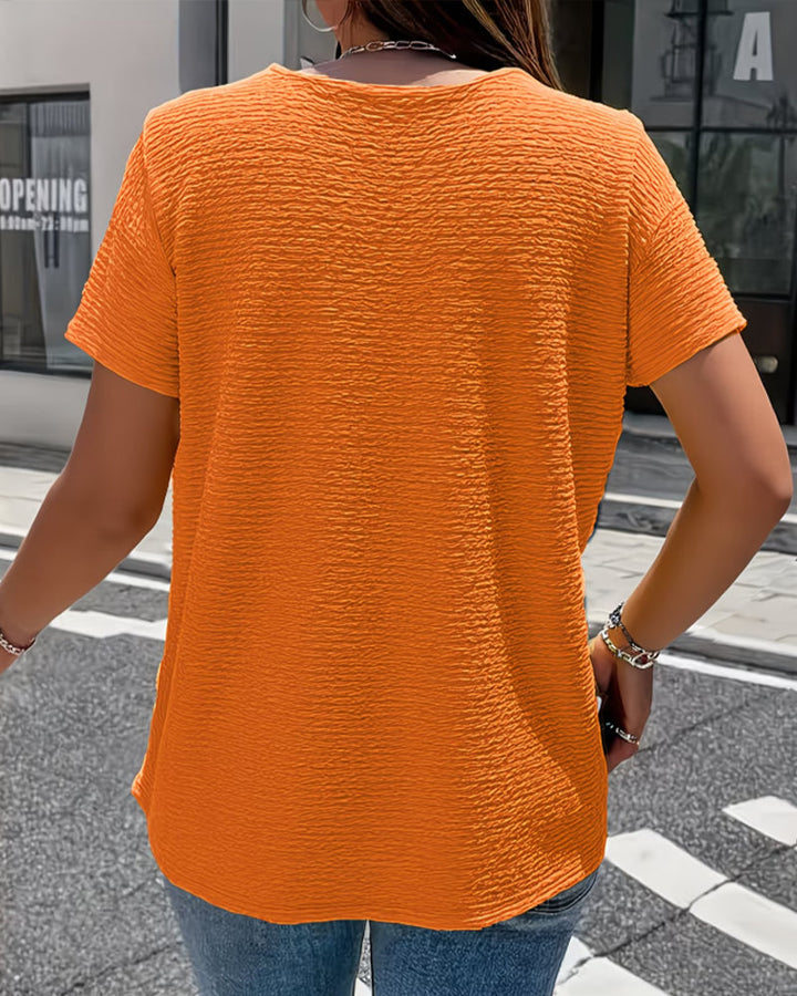 Gergina - Camiseta Con Cuello Peter Pan