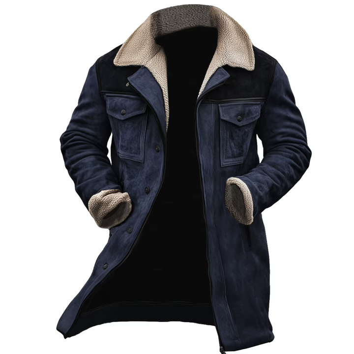 Braden - Chaqueta De Ante Con Cuello De Sherpa