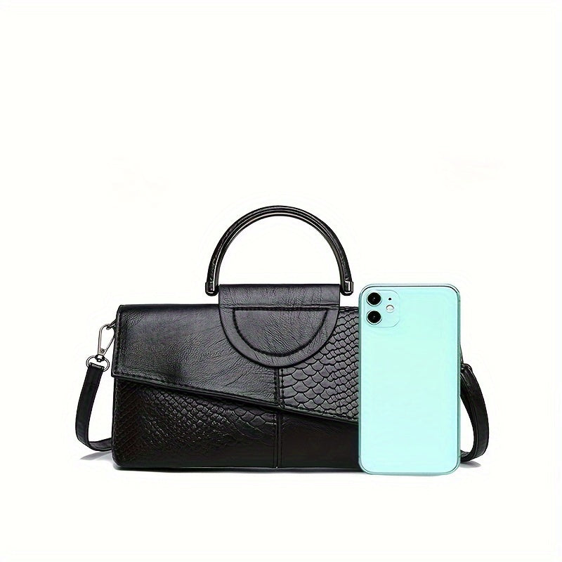 Geetika - Bolso Retro De Cocodrilo Con Cremallera