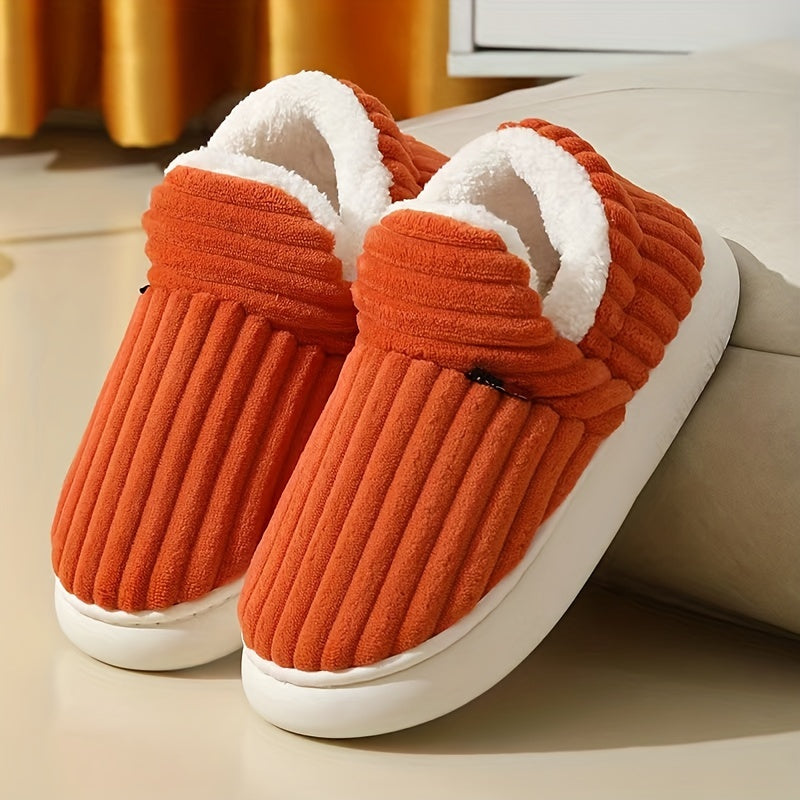 Keziban - Zapatillas Sin Cordones Acanaladas Con Forro De Felpa