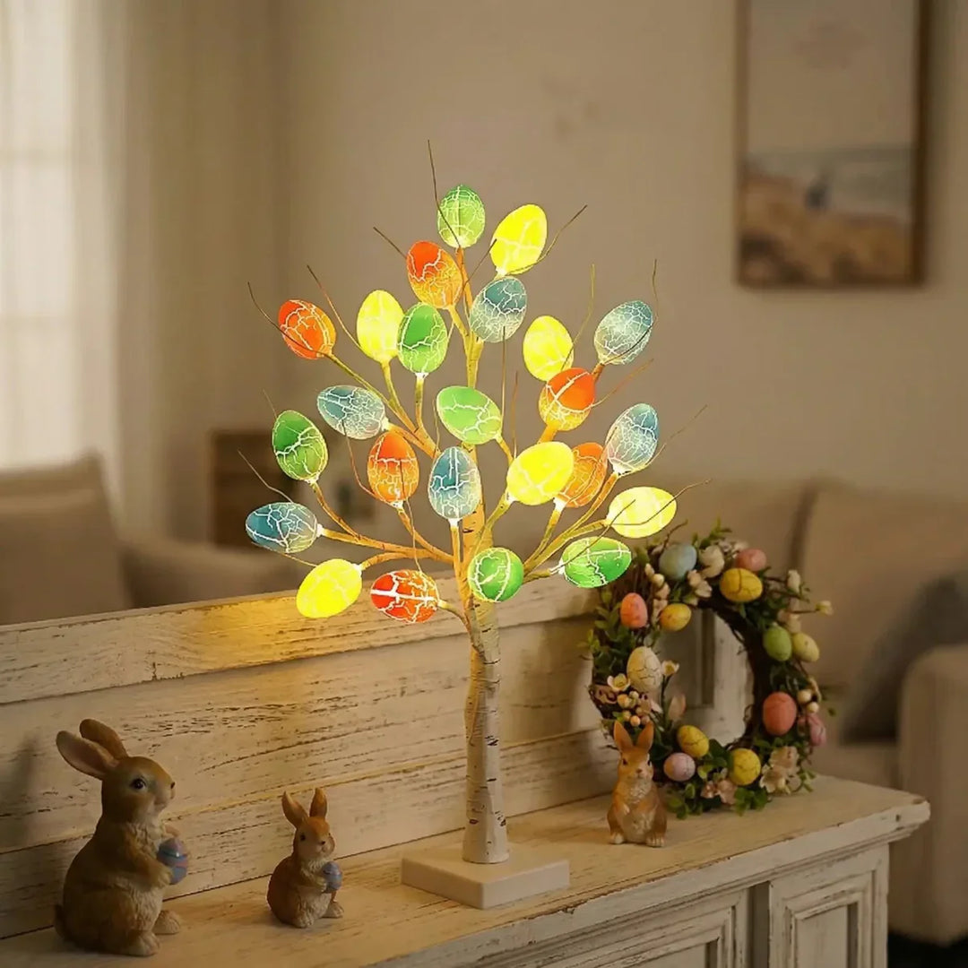 SpringAura - Árbol de Pascua Con luces LED de Colores Para Una Decoración Festiva del Hogar