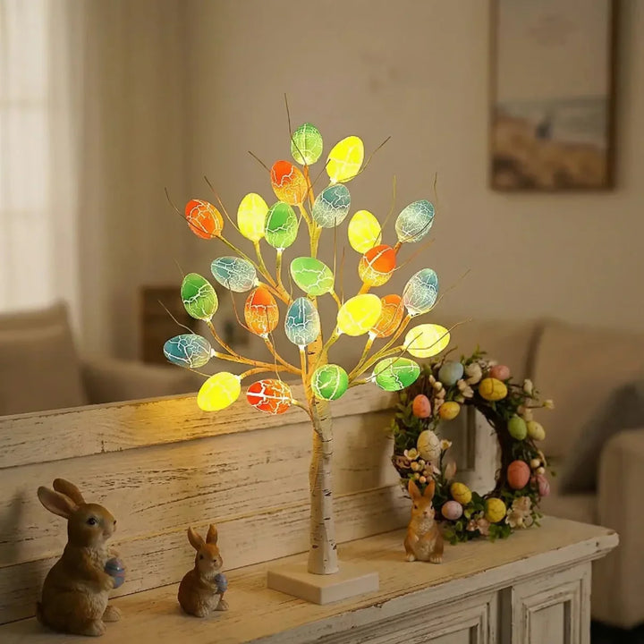 SpringAura - Árbol de Pascua Con luces LED de Colores Para Una Decoración Festiva del Hogar
