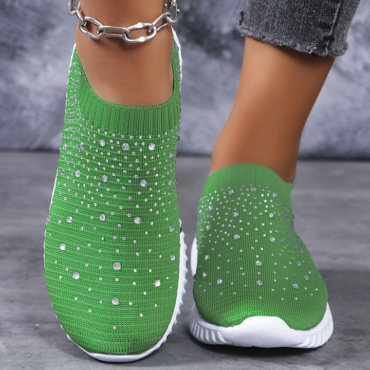 Elizaa - Zapatillas Cómodas Con Pedrería