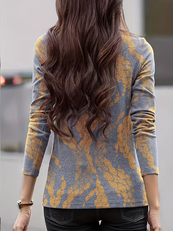 Zunni - Top De Cuello Alto Con Estampado Floral