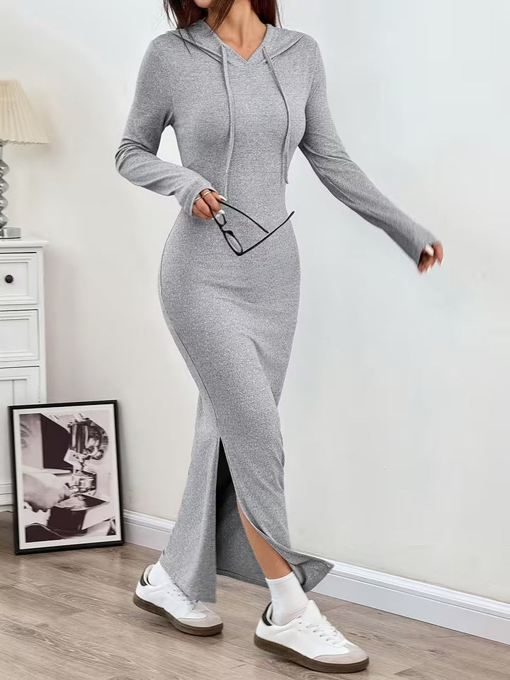 Dahye - Vestido Largo De Manga Larga Con Capucha