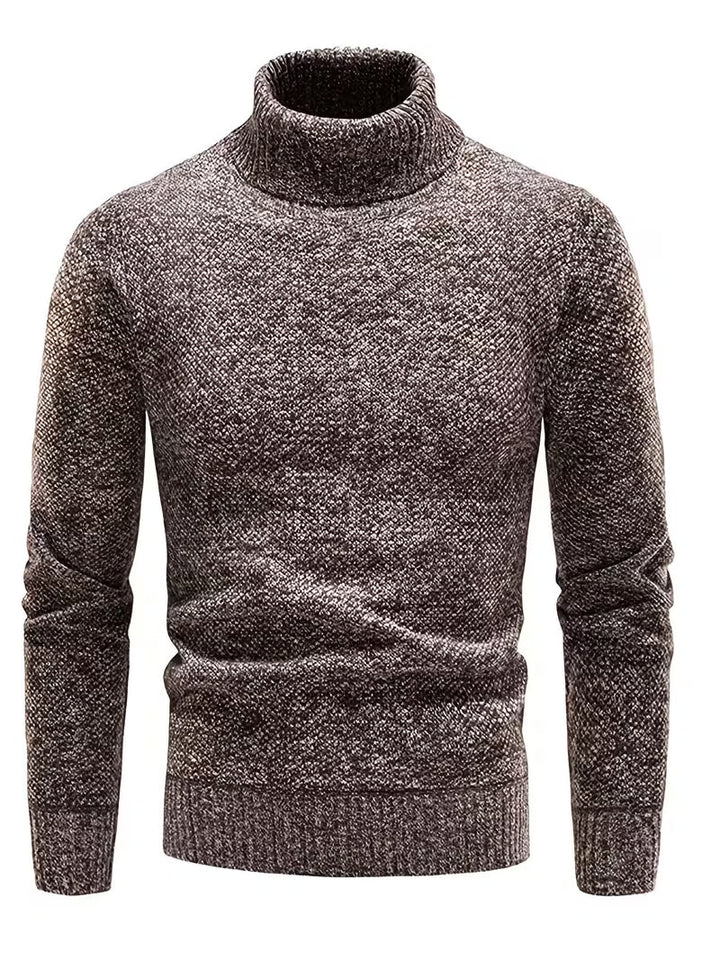 Wessam - Elegante Jersey De Punto Con Cuello Alto