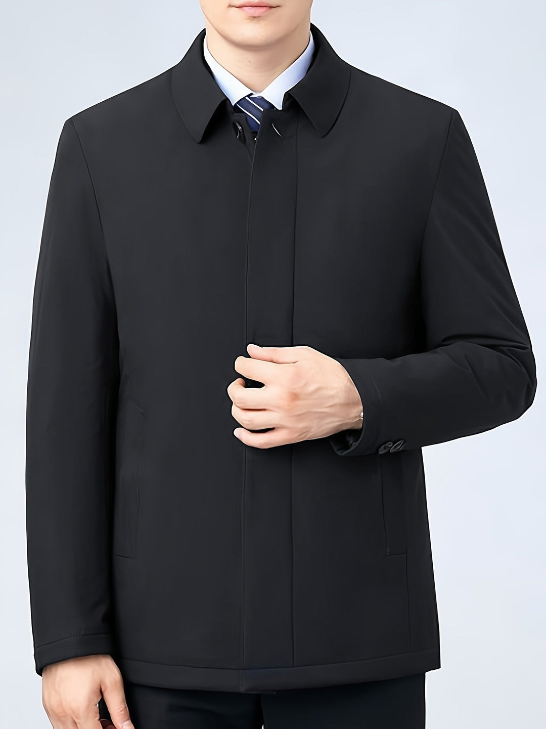Lewinn - Chaqueta Para IR Al Trabajo Con Tapeta De Botones Delantera