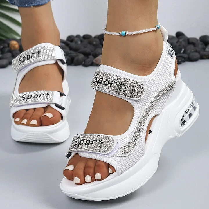 Terezie - Sandalias Ortopédicas De Moda Con Cristales