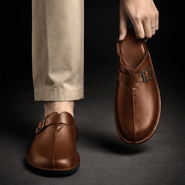 Ramos - Sandalias Tipo Mule De Piel