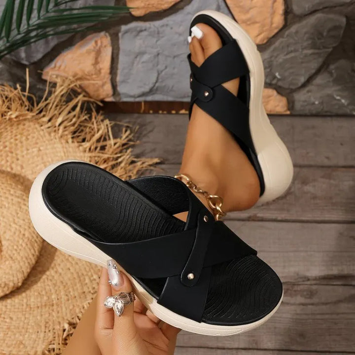 Quessia - Sandalias De Cuña Ligeras Para El Verano