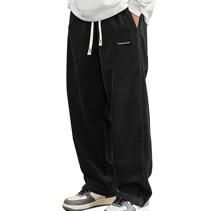 Warren - Pantalones De Corte Ancho Con Cordón Y Bolsillos