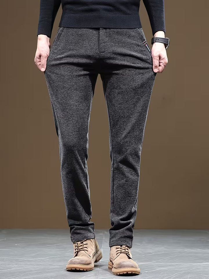 Talcott - Pantalones Informales de Corte Ajustado y Textura
