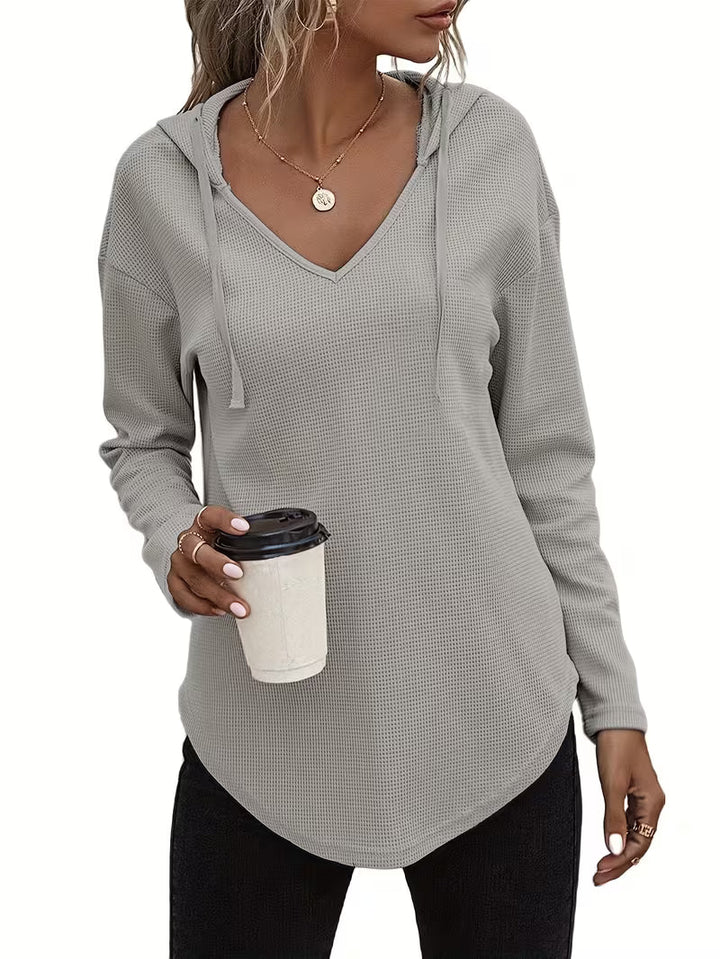 Heydi - Sudadera Con Capucha Manga Larga y Bajo Curvo