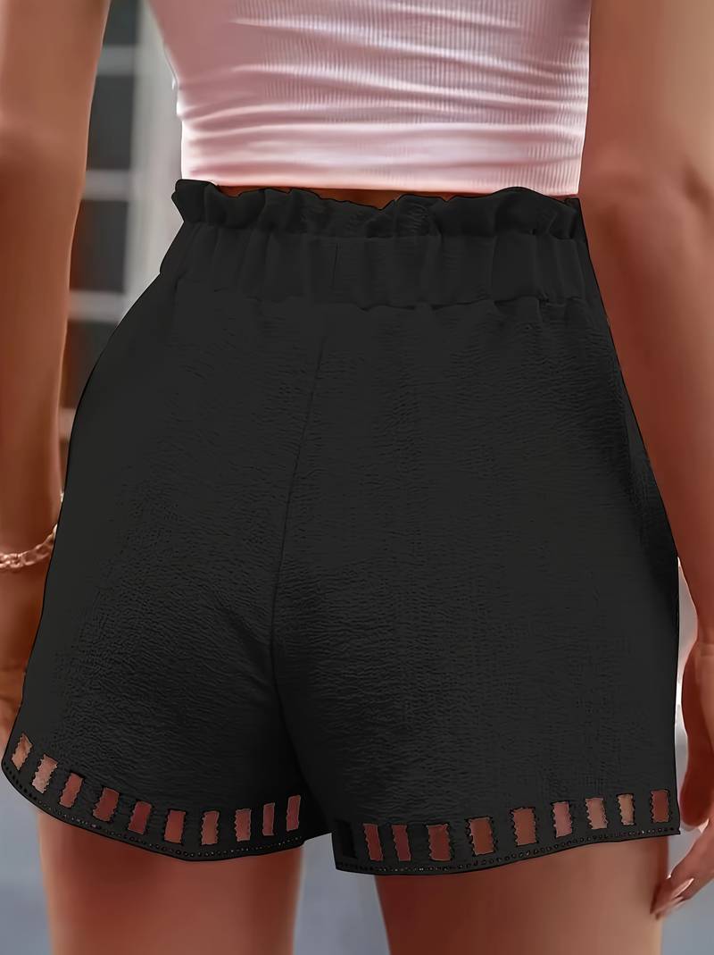 Mbakera - Pantalón Corto Informal Con Bolsillo Funcional De Cordón