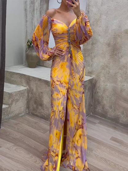 Hileni - Vestido Elegante Con Cuello en V