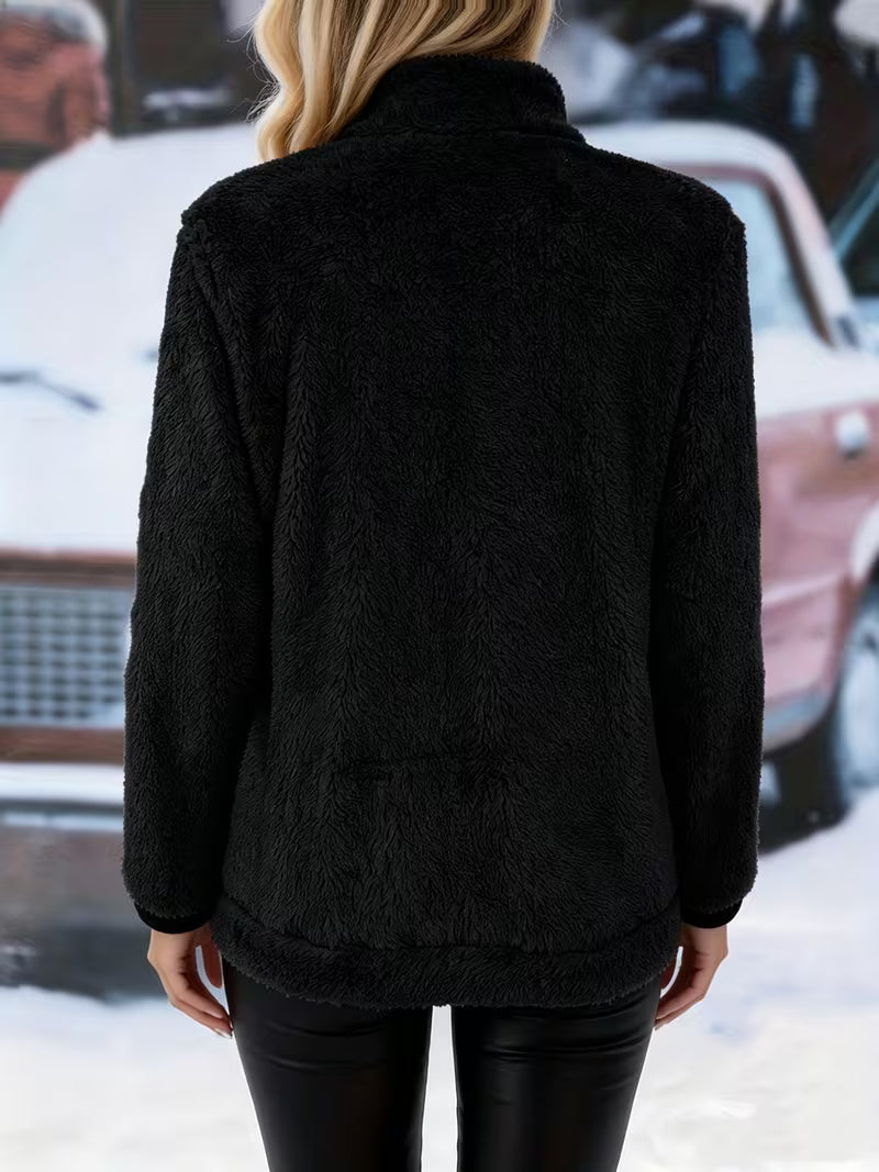 Galiena - Chaqueta De Manga Larga Con Cremallera Y Tejido Felpudo