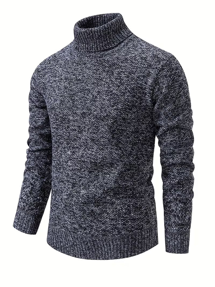Wessam - Elegante Jersey De Punto Con Cuello Alto
