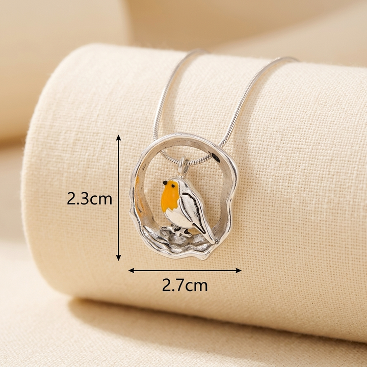 Lien -  Collar Con Colgante De Petirrojo