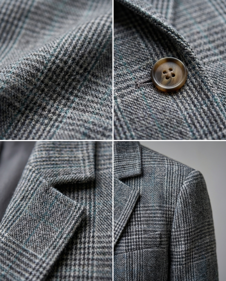 Eshania - Elegante Chaqueta a Cuadros