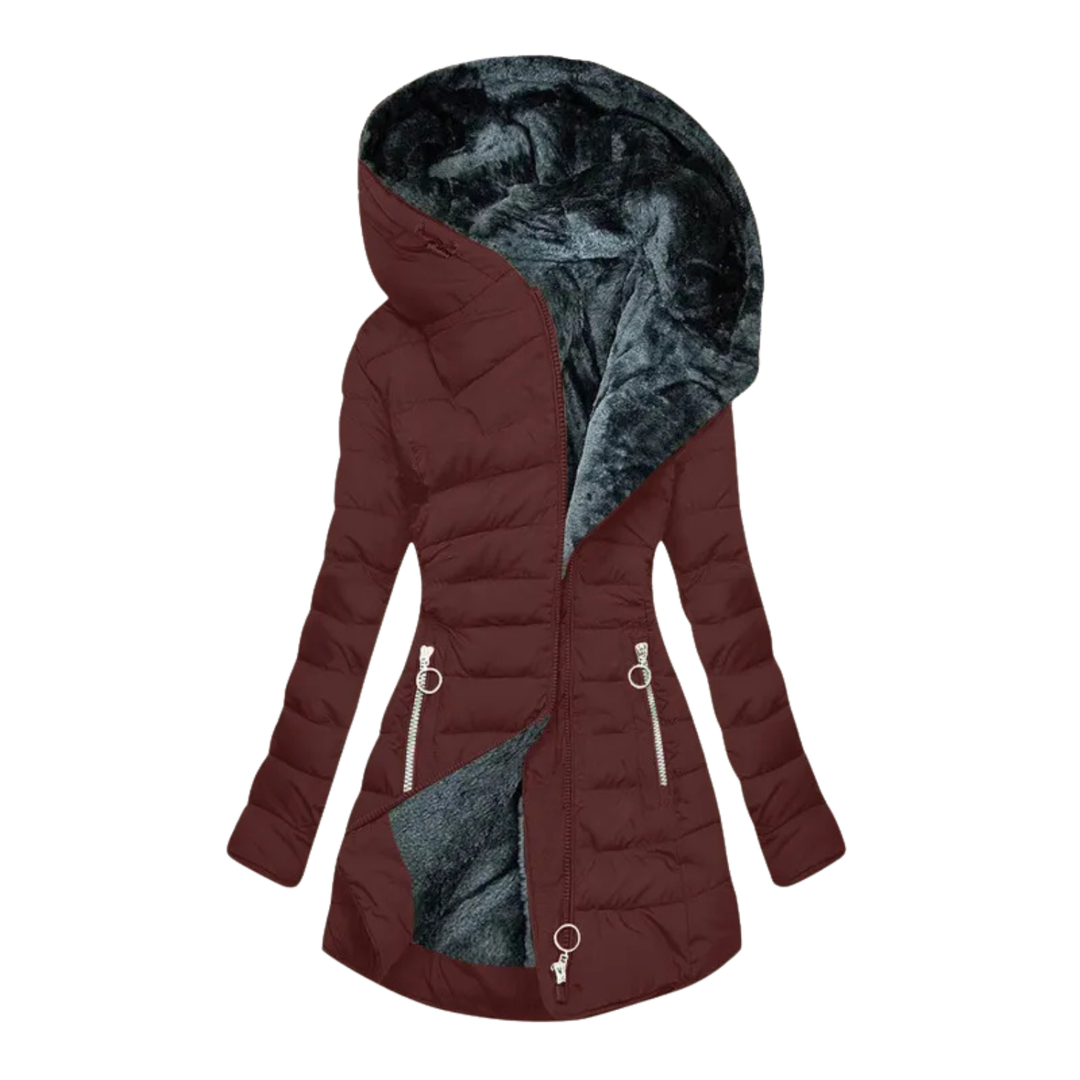Ilariy - Abrigo Acolchado De Invierno Con Capucha