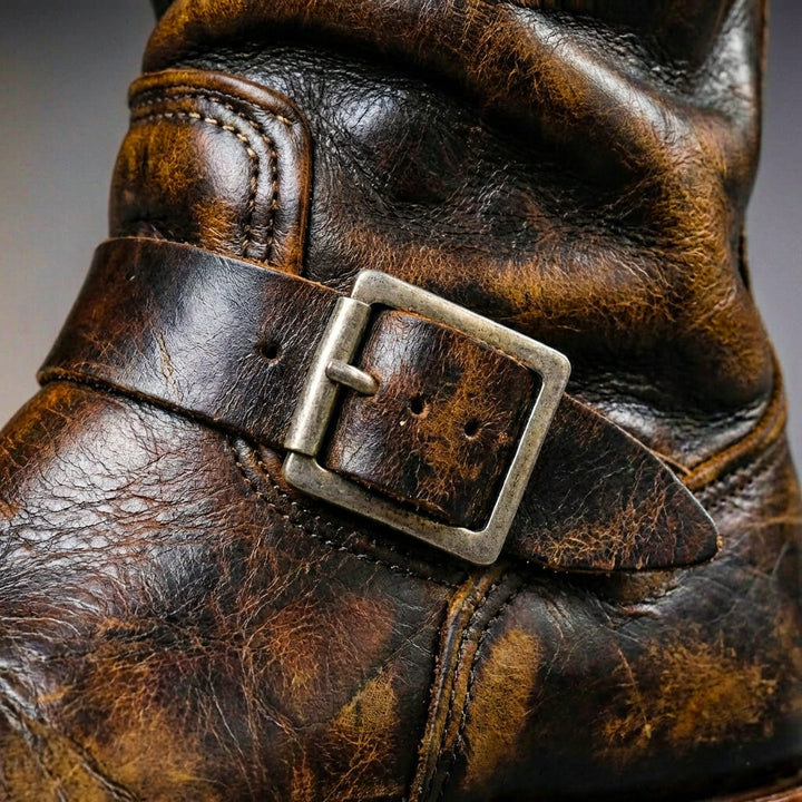Quade - Botines De Cuero De Estilo Vintage