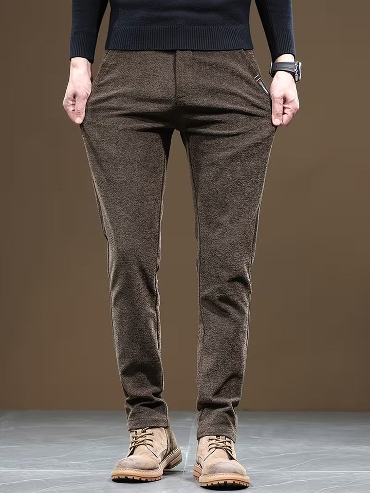Talcott - Pantalones Informales de Corte Ajustado y Textura