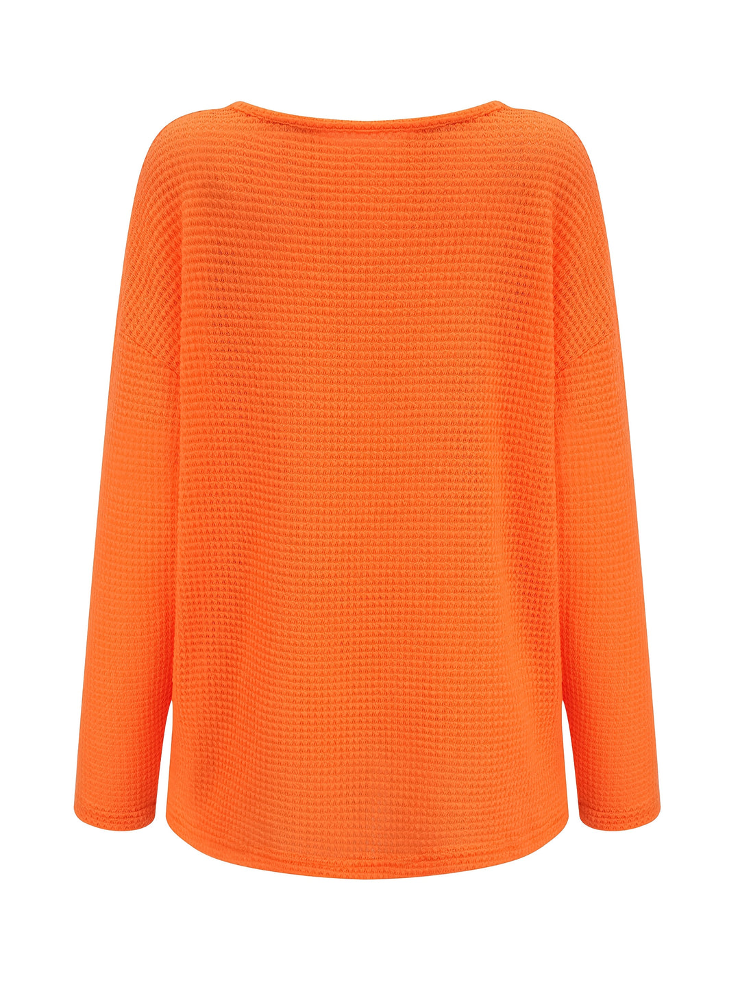 Bernice - Camiseta De Manga Larga Con Cuello en V Y Tejido Tipo Gofre