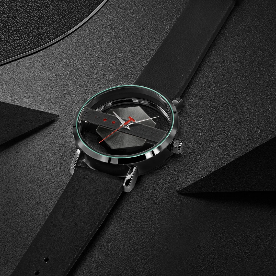 DialVorn - Reloj Con Correa Y Esfera Geométrica